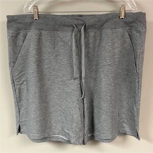 nwot athletic works gray shorts pockets 8” inseam xxxl 22